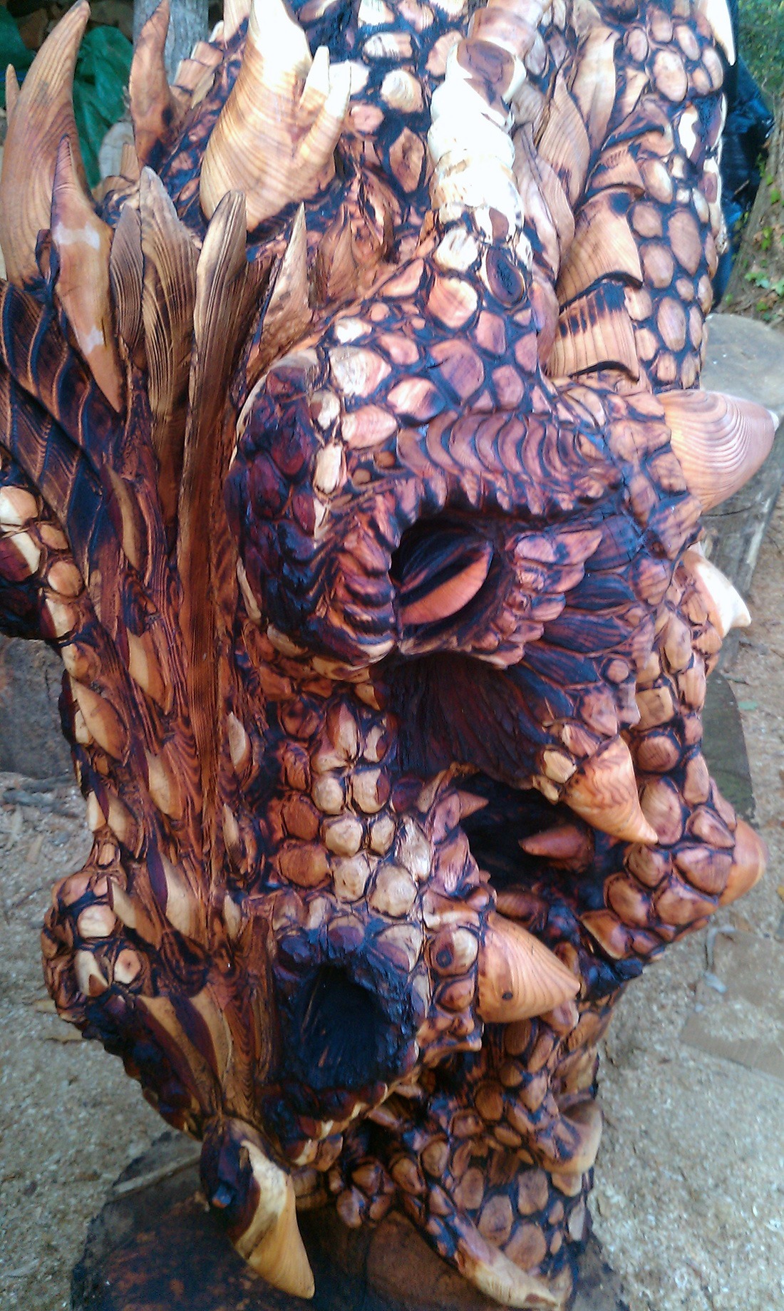 Detailed dragon head