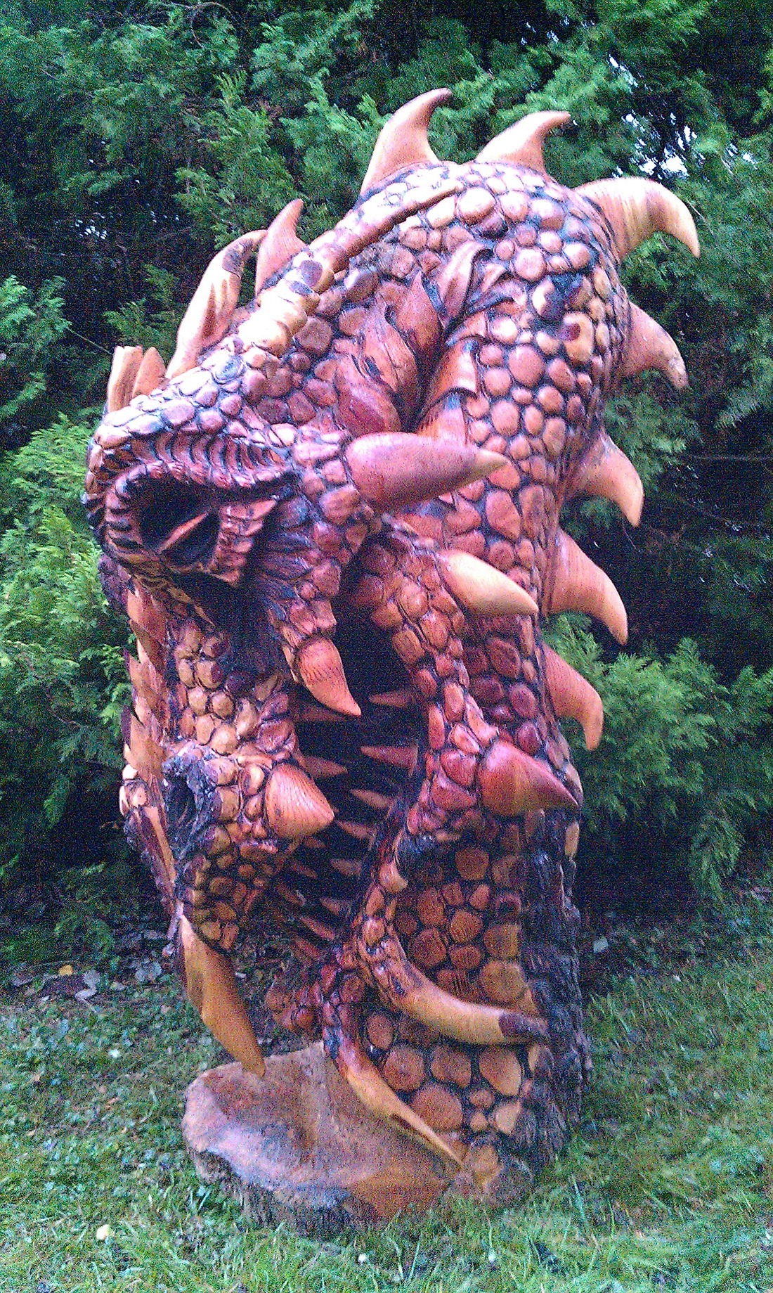 Detailed dragon head