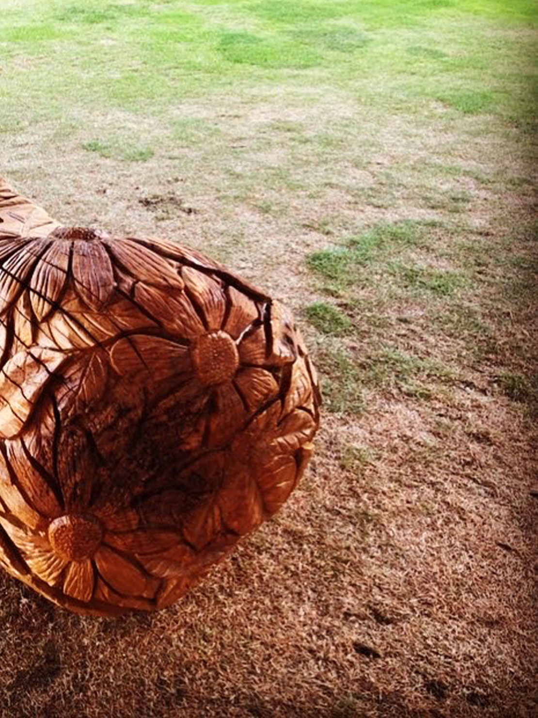Floral bench at Blenheim Palace