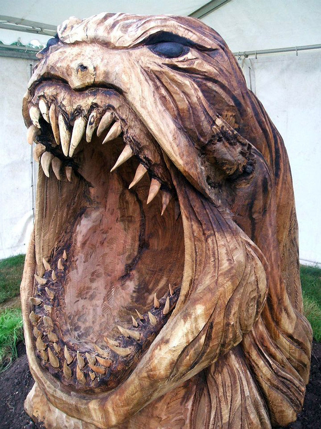 Kraken rising sculpture