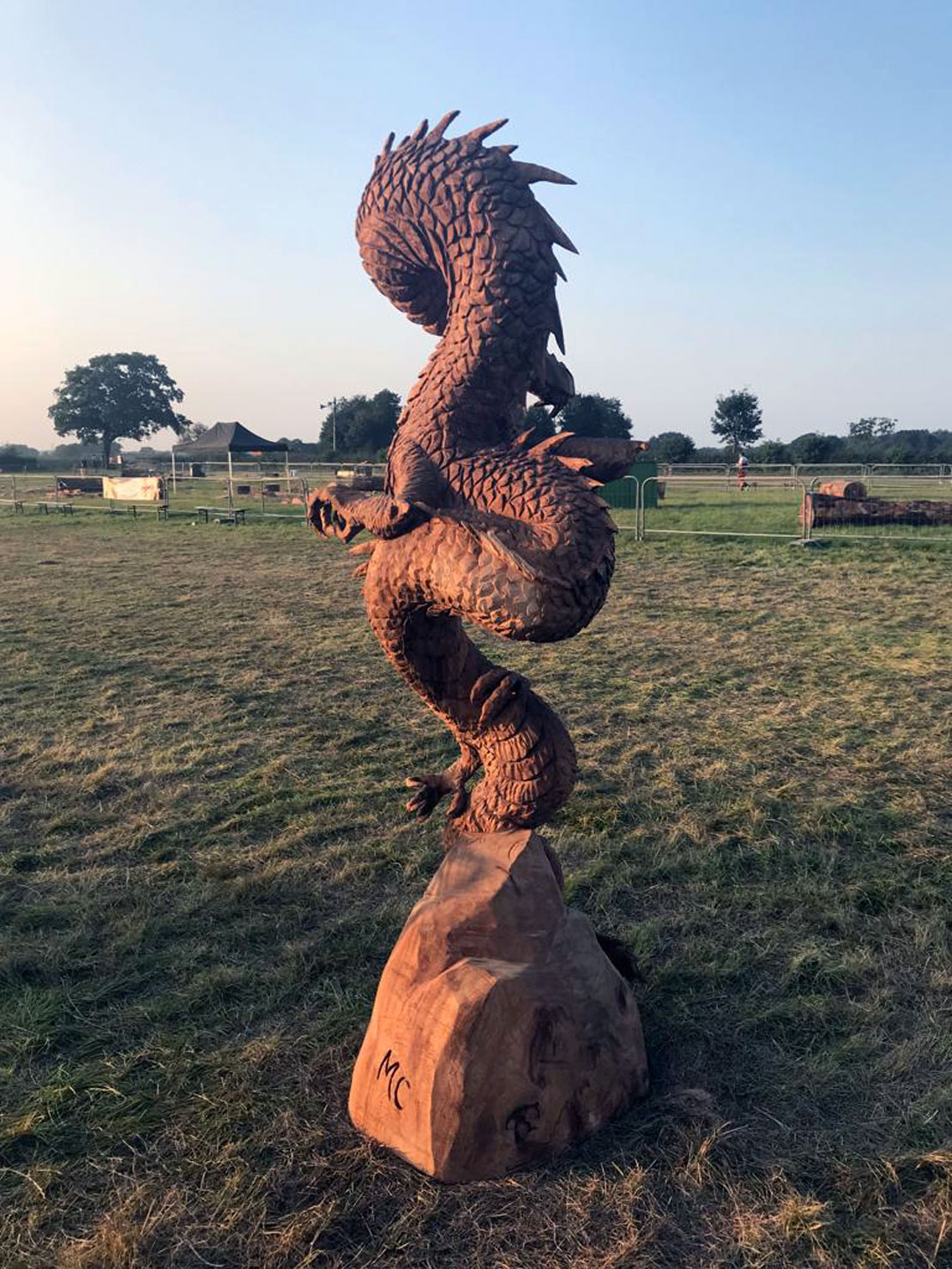 Chinese Dragon sculpture by Matthew Crabb