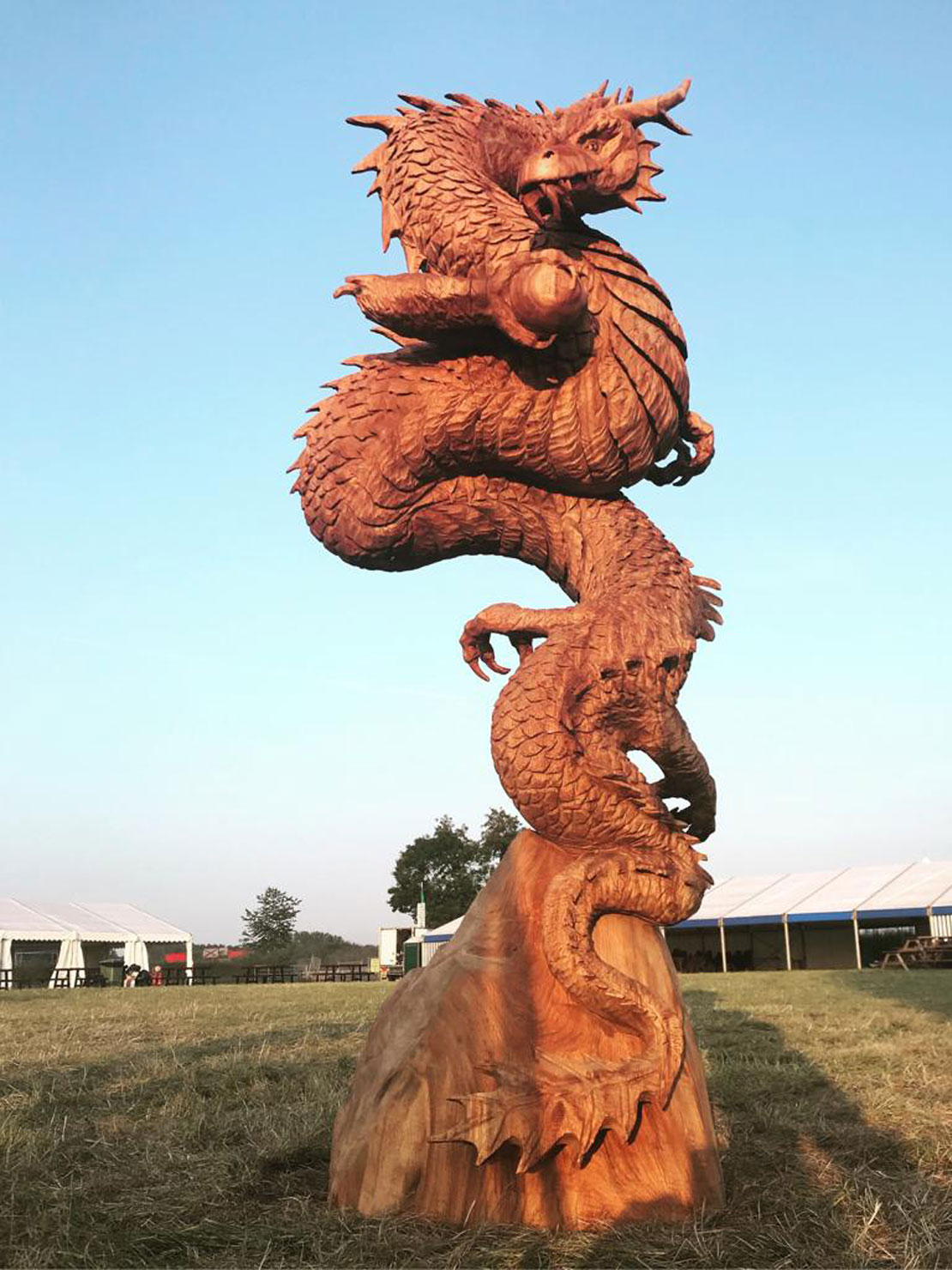 Chinese Dragon sculpture by Matthew Crabb