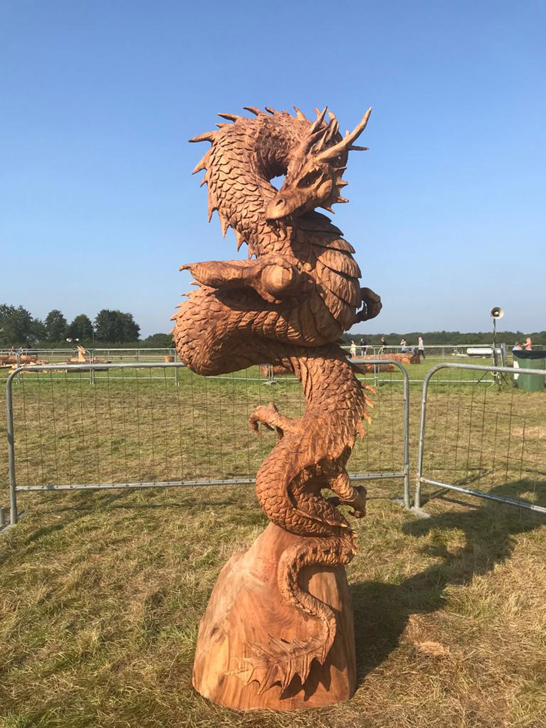 Chinese Dragon sculpture by Matthew Crabb