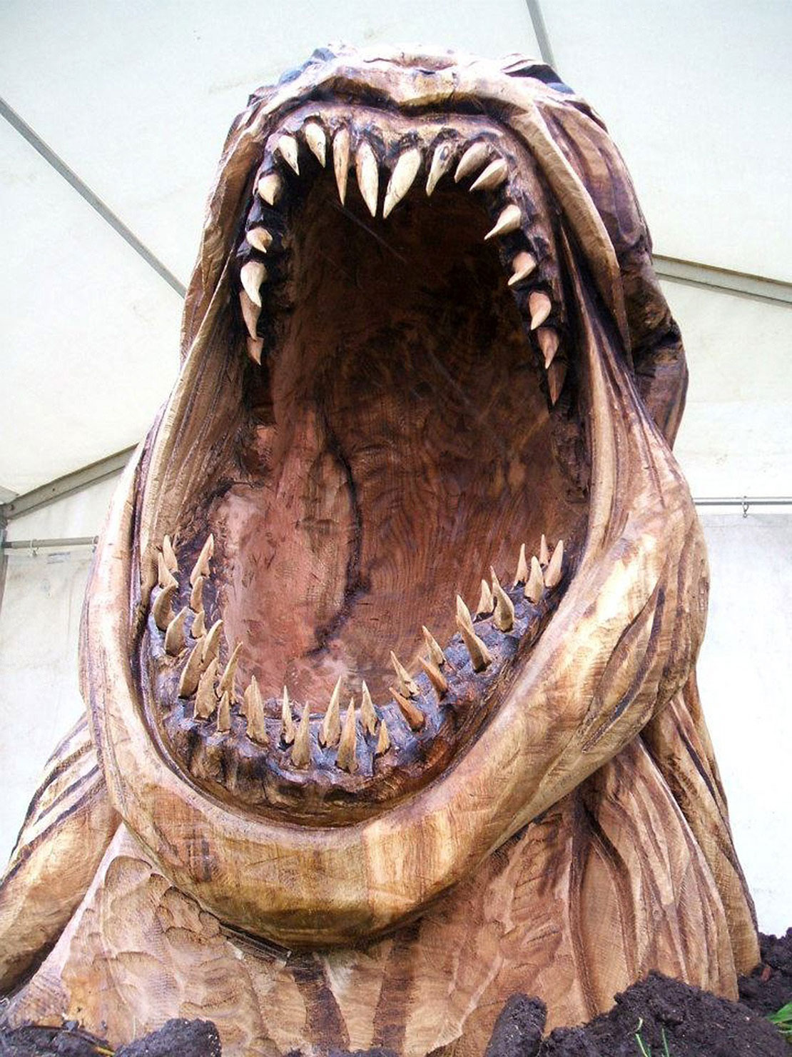 Kraken rising sculpture