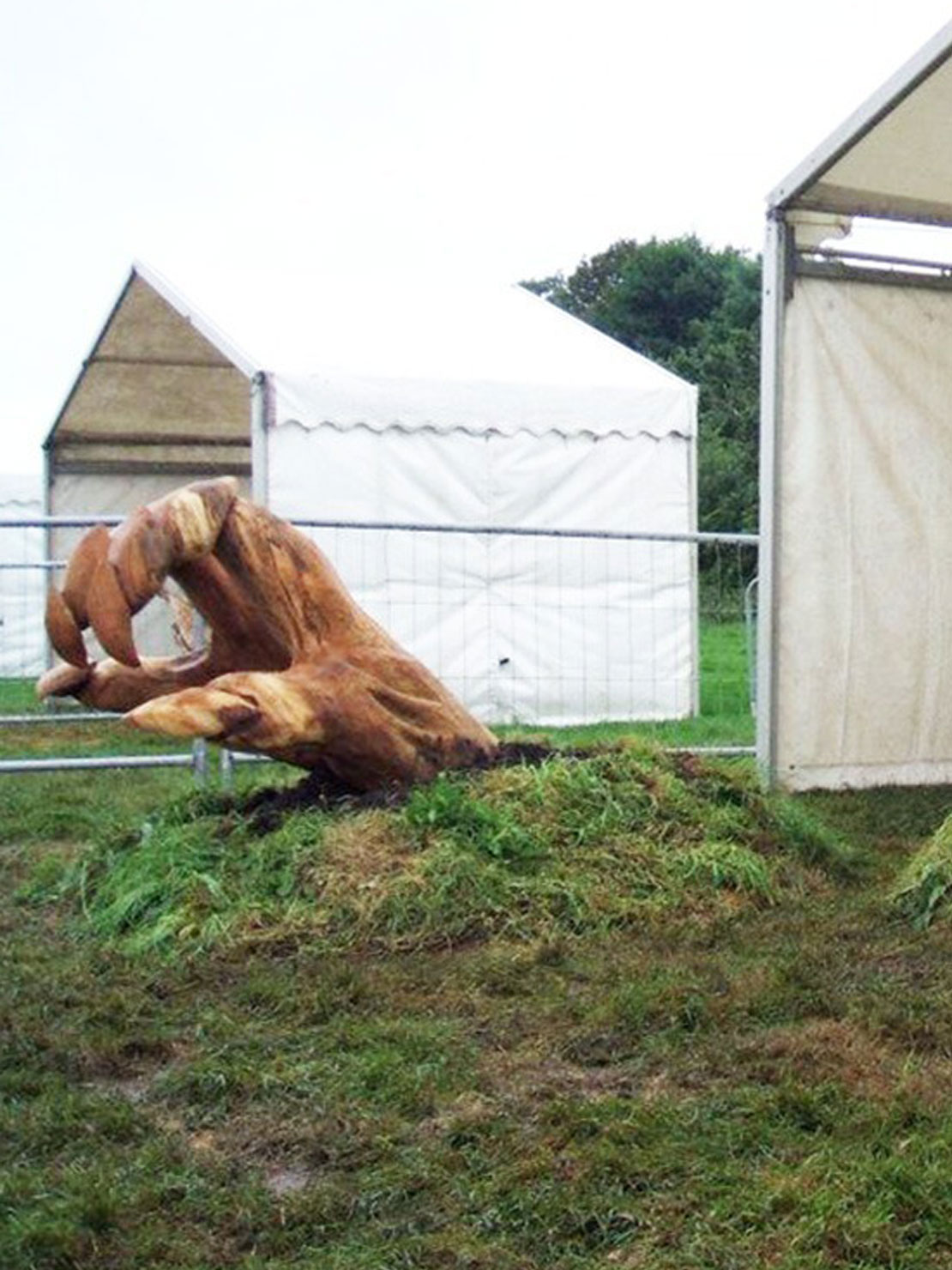 Kraken rising sculpture