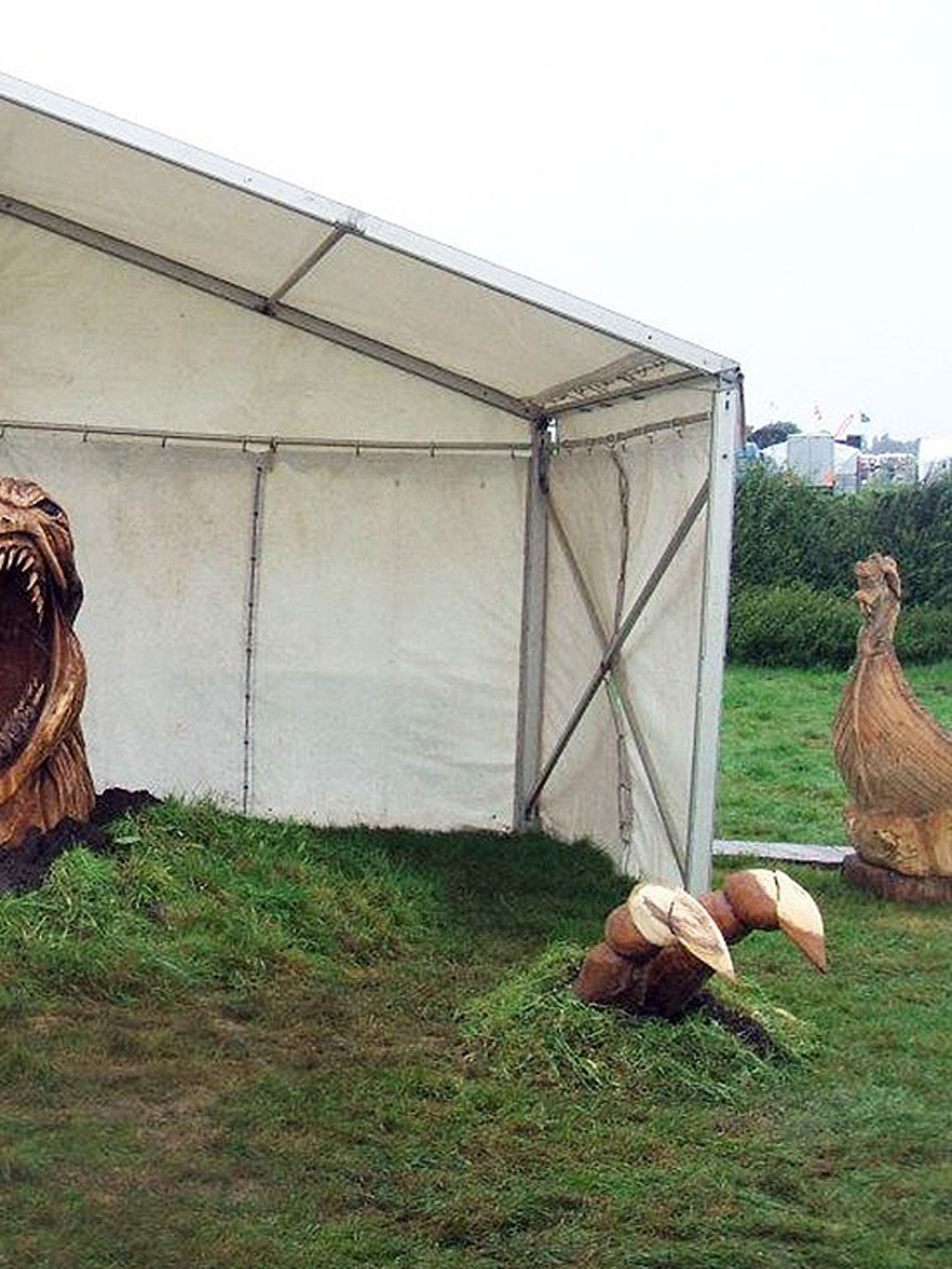 Kraken rising sculpture