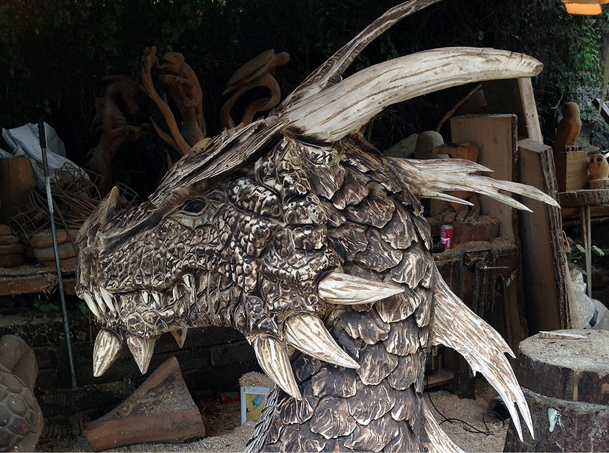 Mountain dragon bust