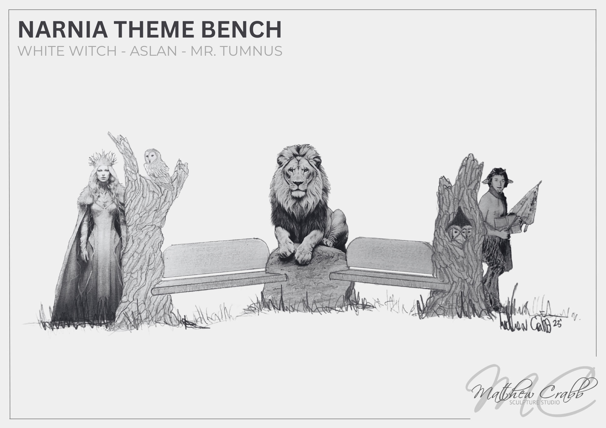 Narnia Bench Concept Design by Matthew Crabb