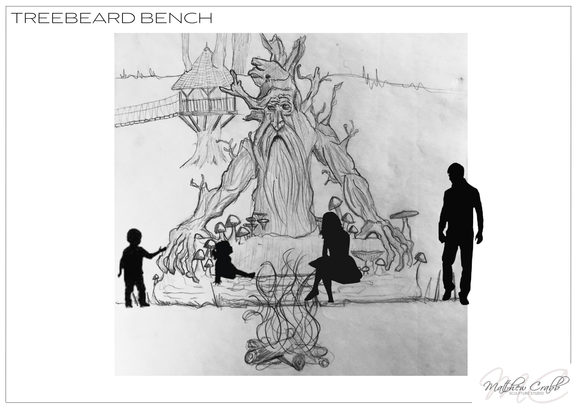 Treebeard Bench Concept Design by Matthew Crabb